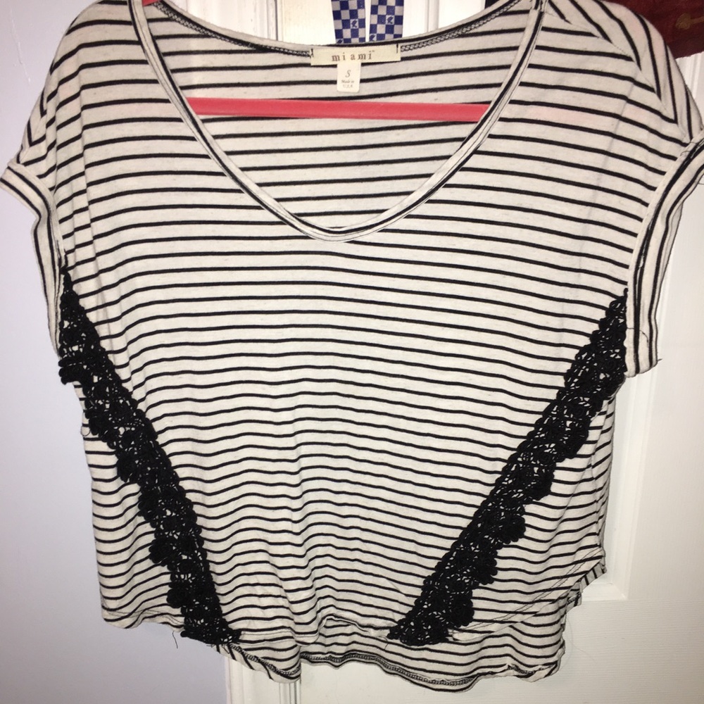 Black and white striped shirt